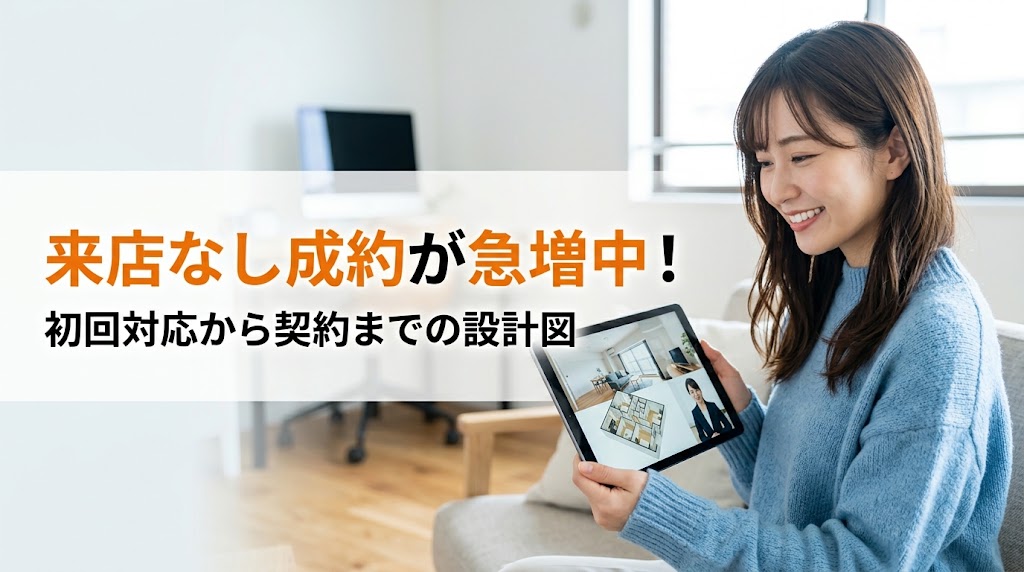 オンライン完結の部屋探しは増えるのか？非対面の賃貸契約が反響対応に与える影響と設計